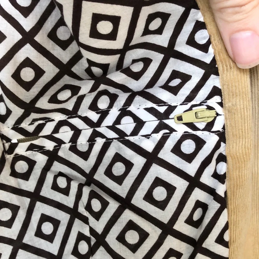 Tory Burch Beige/Tan Corduroy Blazer with 3 Buttons with Logo and Pockets Sz S